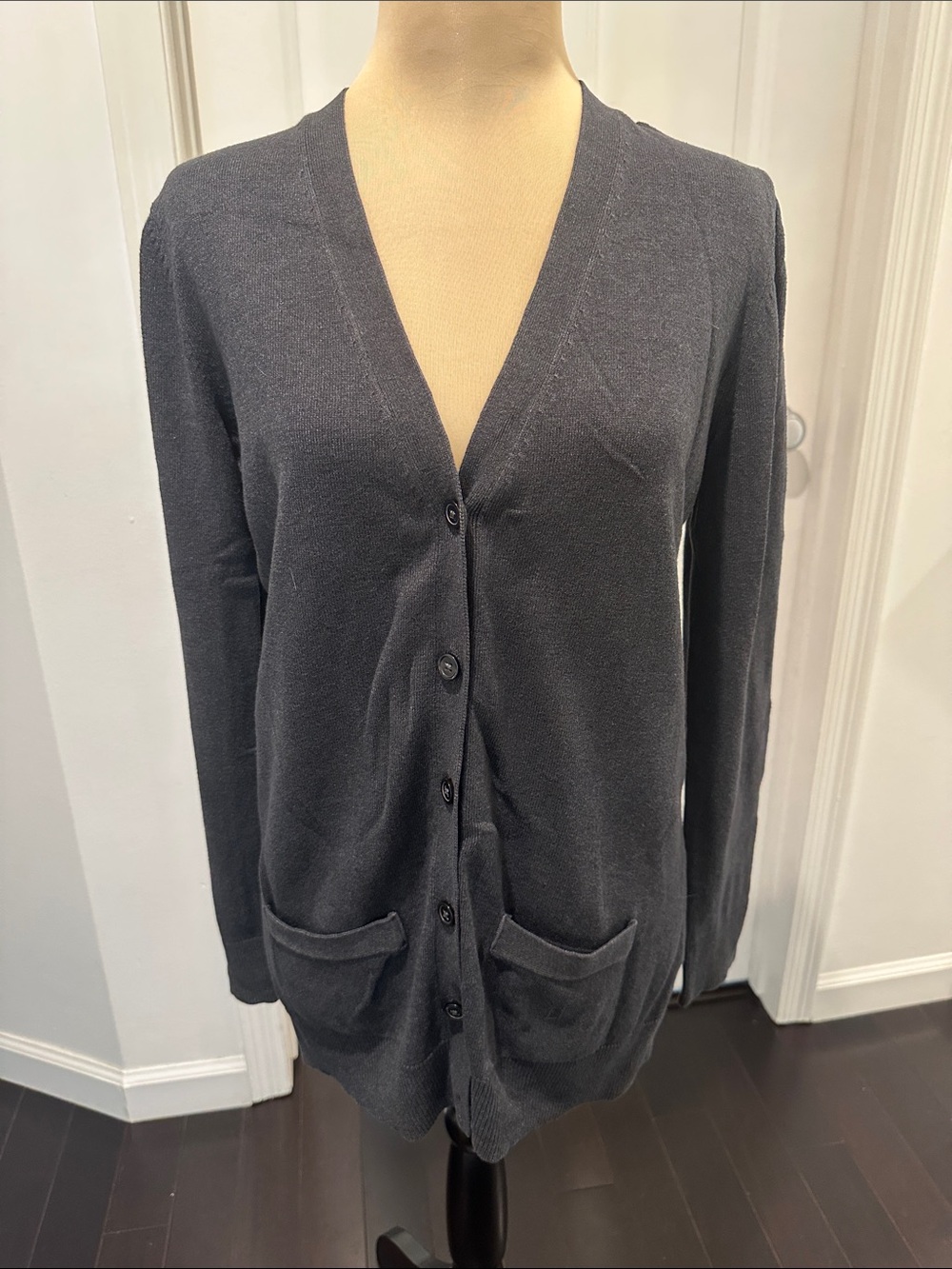 Old Navy Women's Charcoal Cardigan Sweater